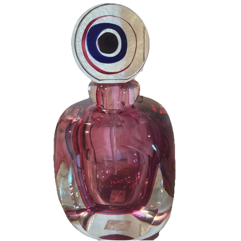 Vtg.  Sommerso Murano Style Art Glass Fifth Ave Crystal "Aura" Perfume Bottle‎